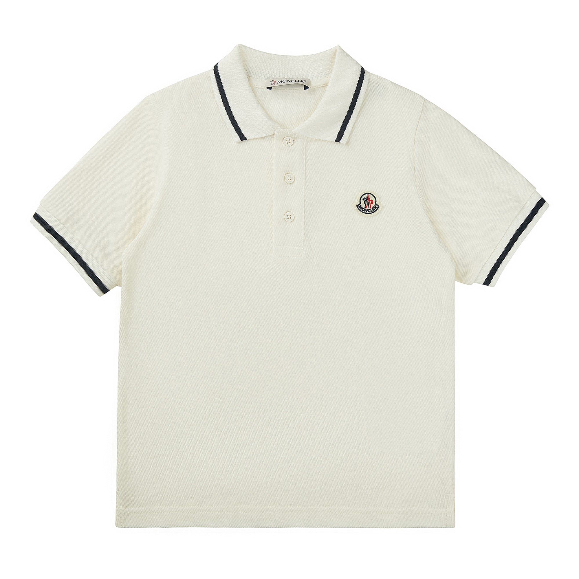 Boys White Cotton Polo Shirt