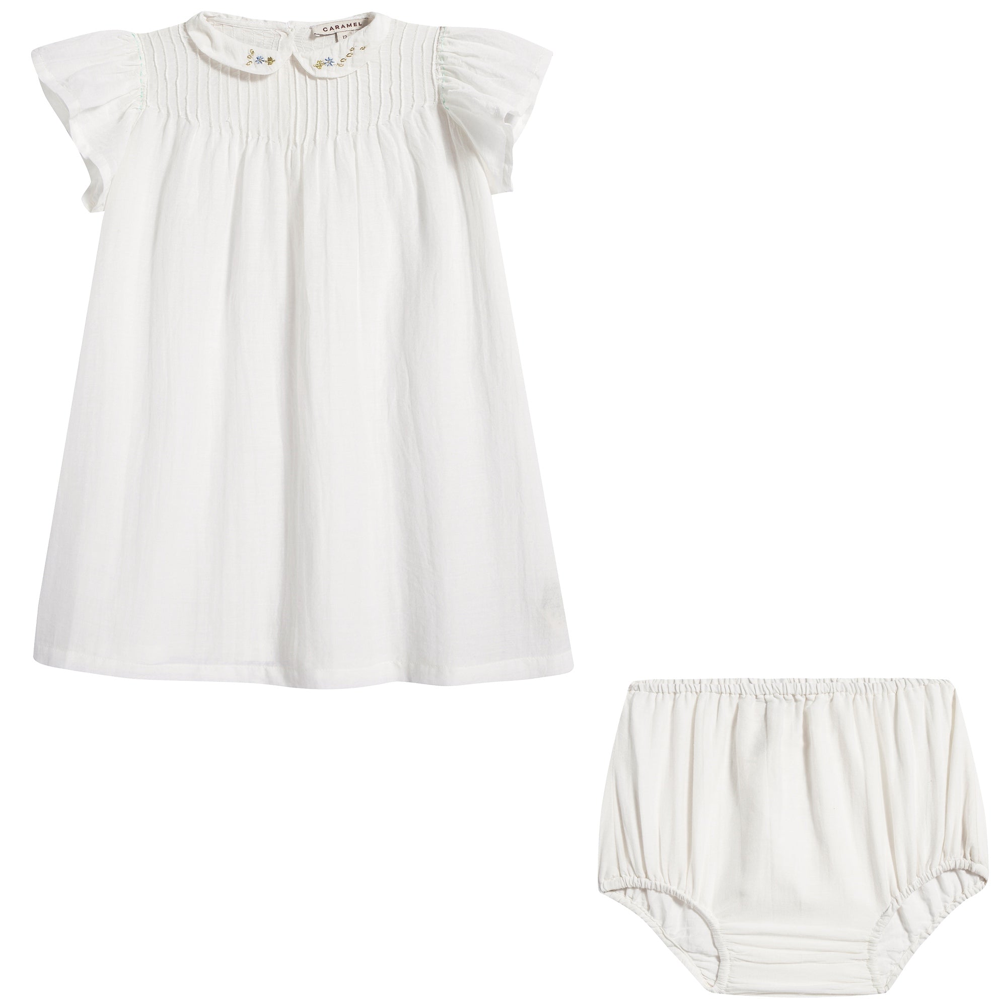 Baby Girls White Cotton Dress