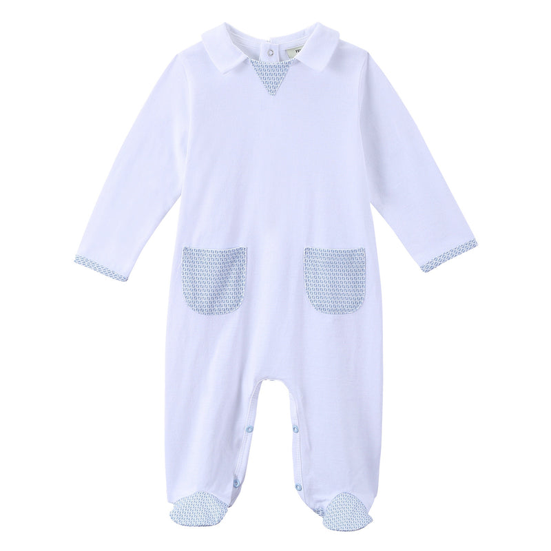 Baby Boys White Cotton  Pyjama&Kit - CÉMAROSE | Children's Fashion Store - 3