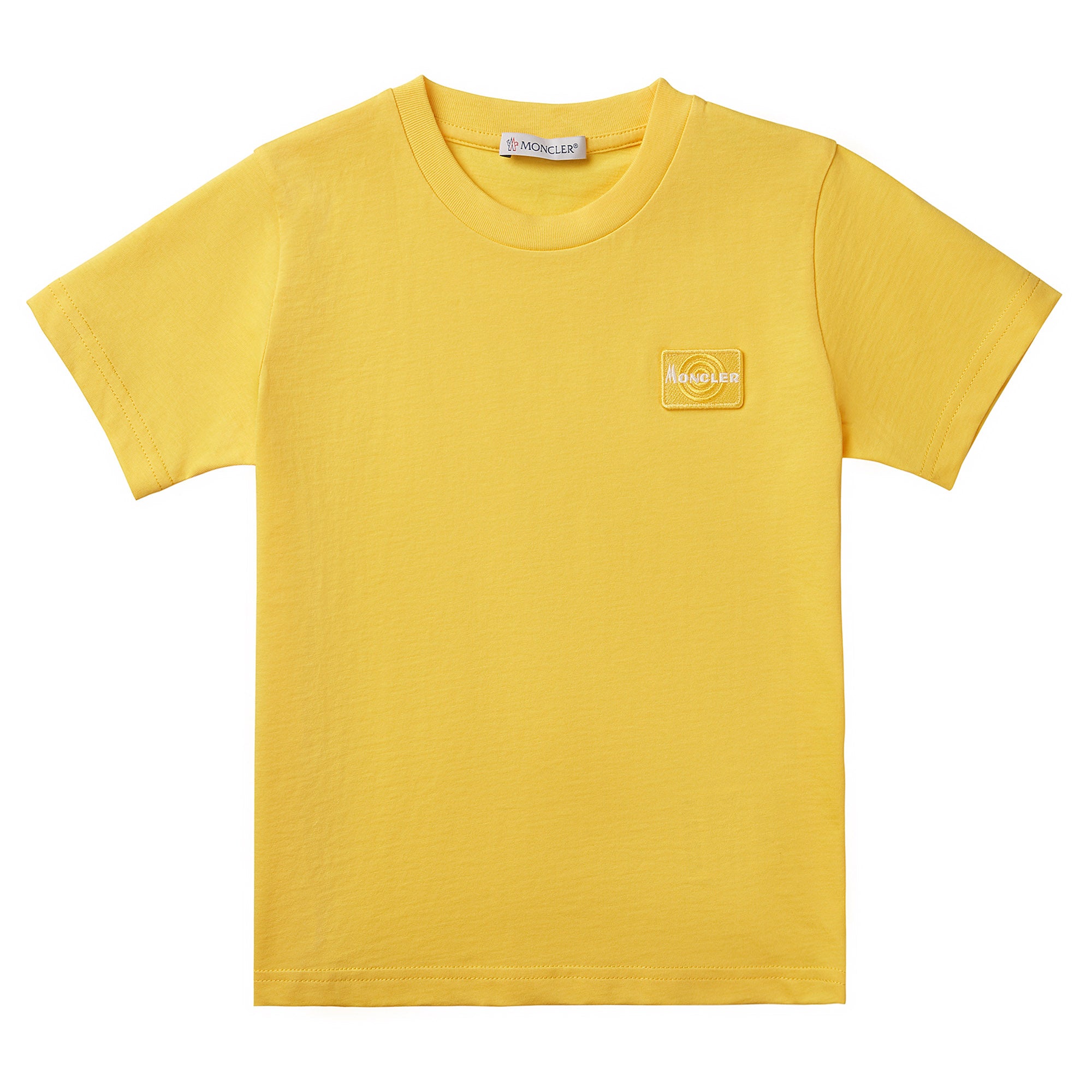 Boys Bright Yellow Cotton T-shirt