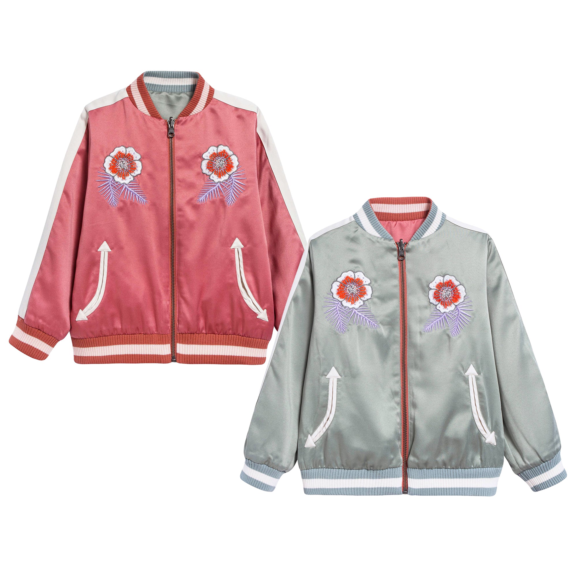 Girls Pink 'Willow' Reversible Jacket