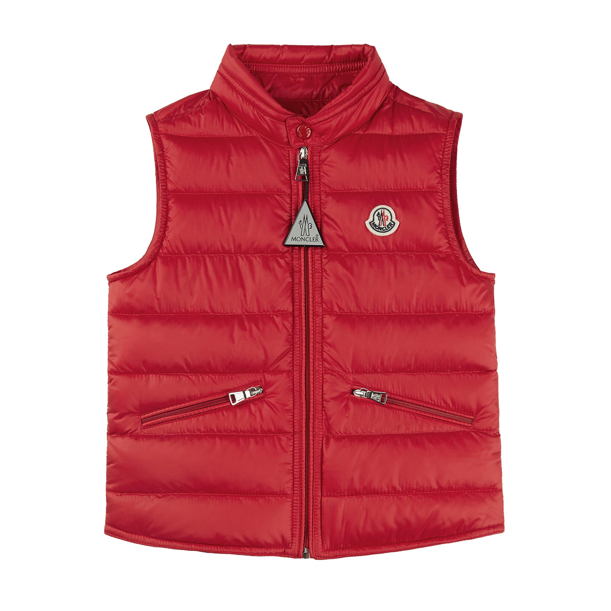 Boys Red Padded Down Gilet