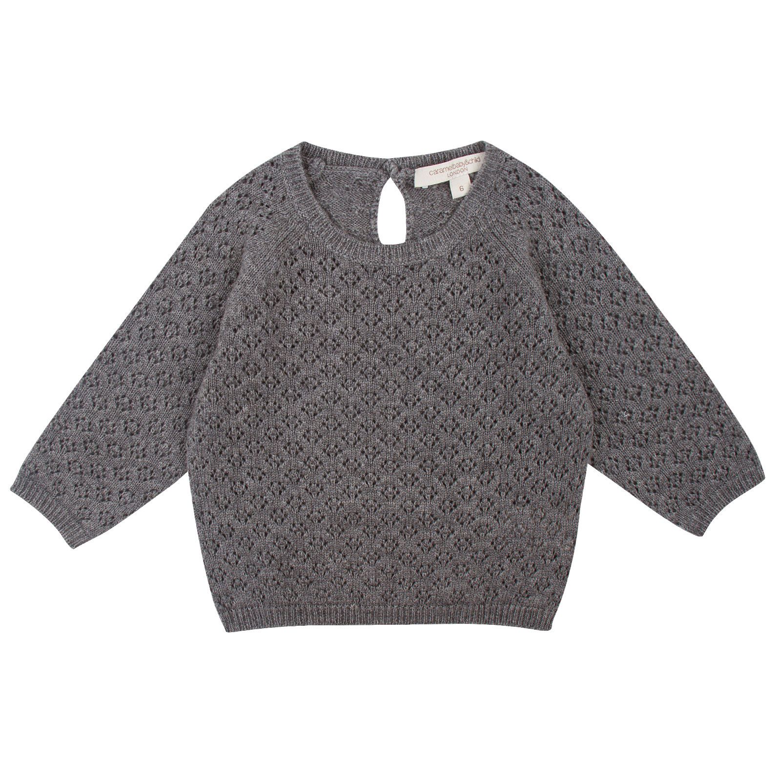 Baby Grey Knitted Wool&Cotton Tops & Bottoms set - CÉMAROSE | Children's Fashion Store - 1
