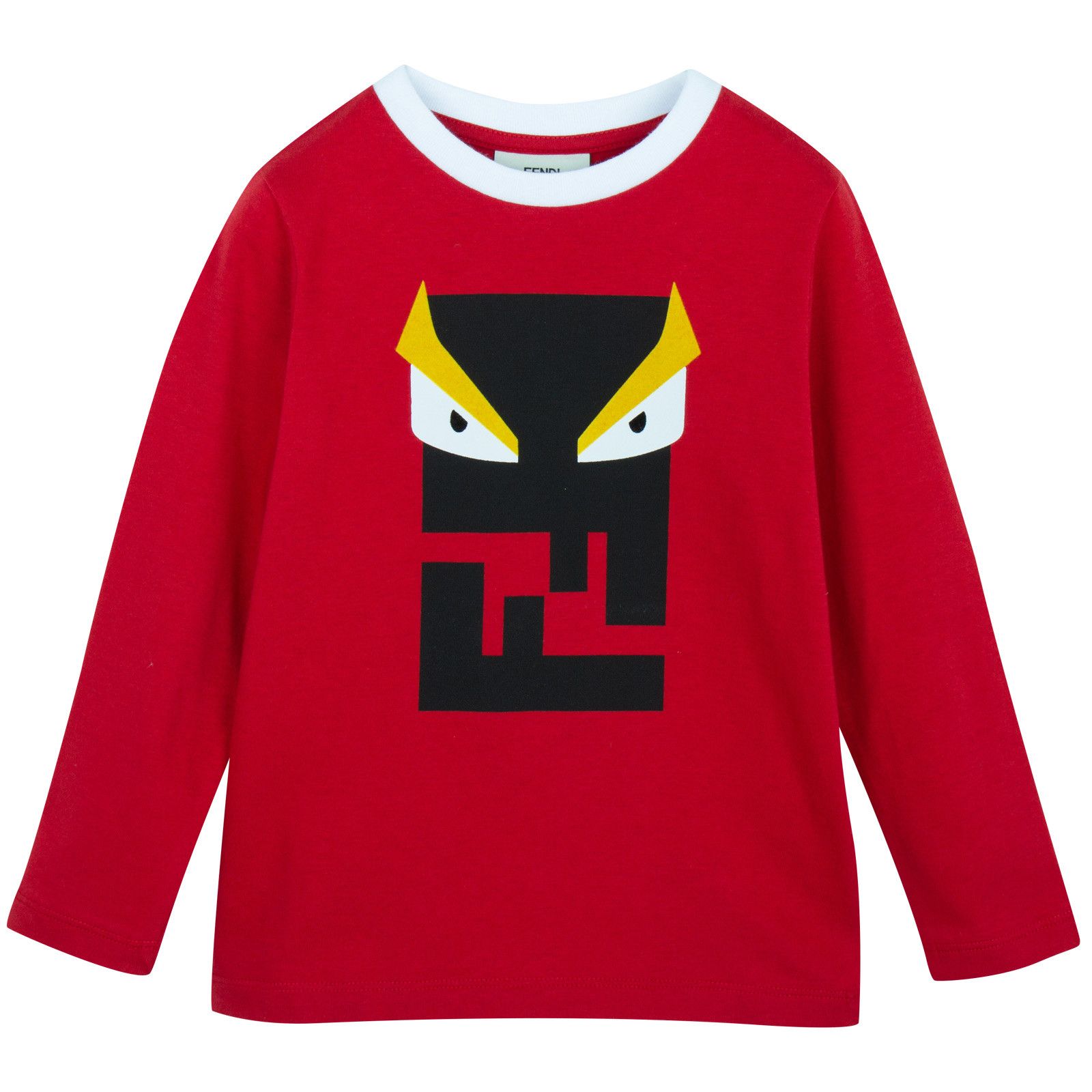 Boys Red Printed Monster Cotton T-Shirt - CÉMAROSE | Children's Fashion Store - 1
