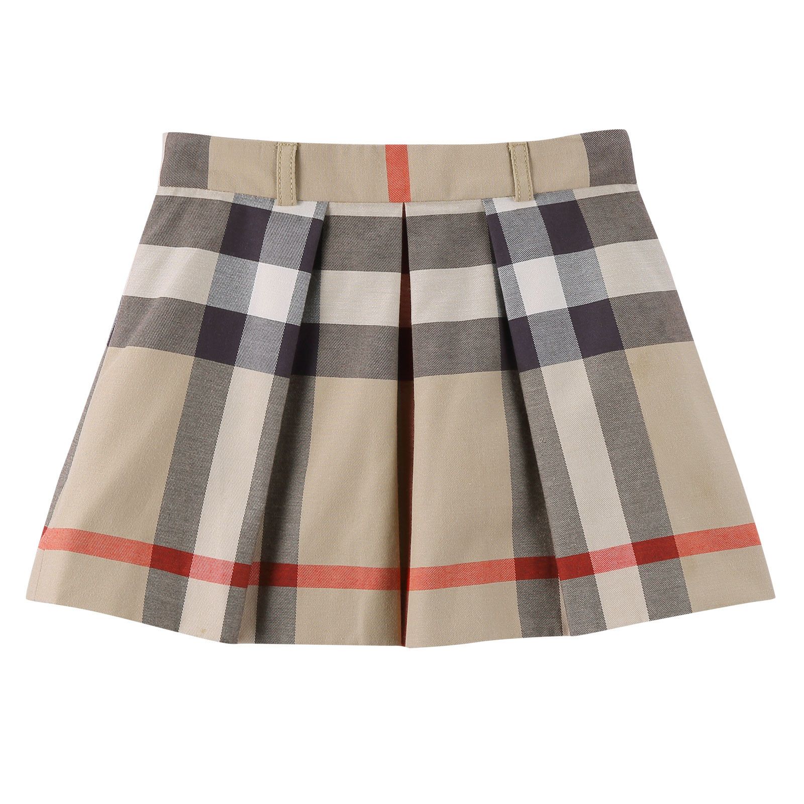 Girls Multicolor Classic Check Pleated Skirt - CÉMAROSE | Children's Fashion Store - 1