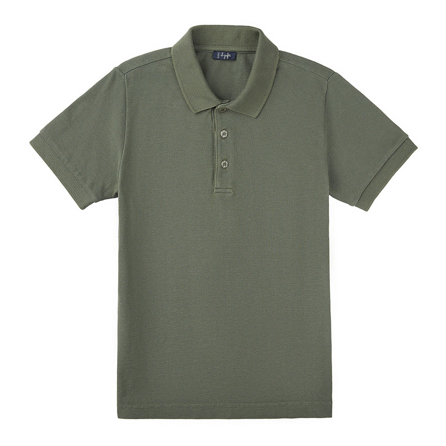 Boys Dark Green Cotton Polo Shirt