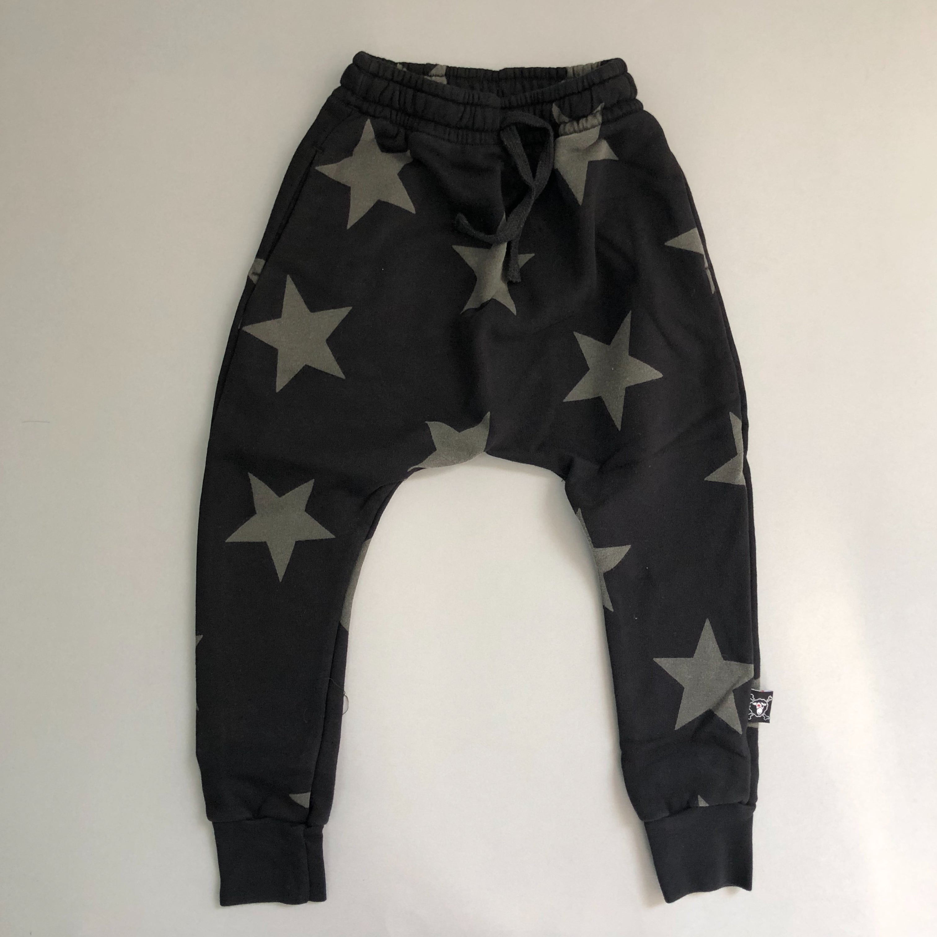 Baby Black Star Baggy Trousers