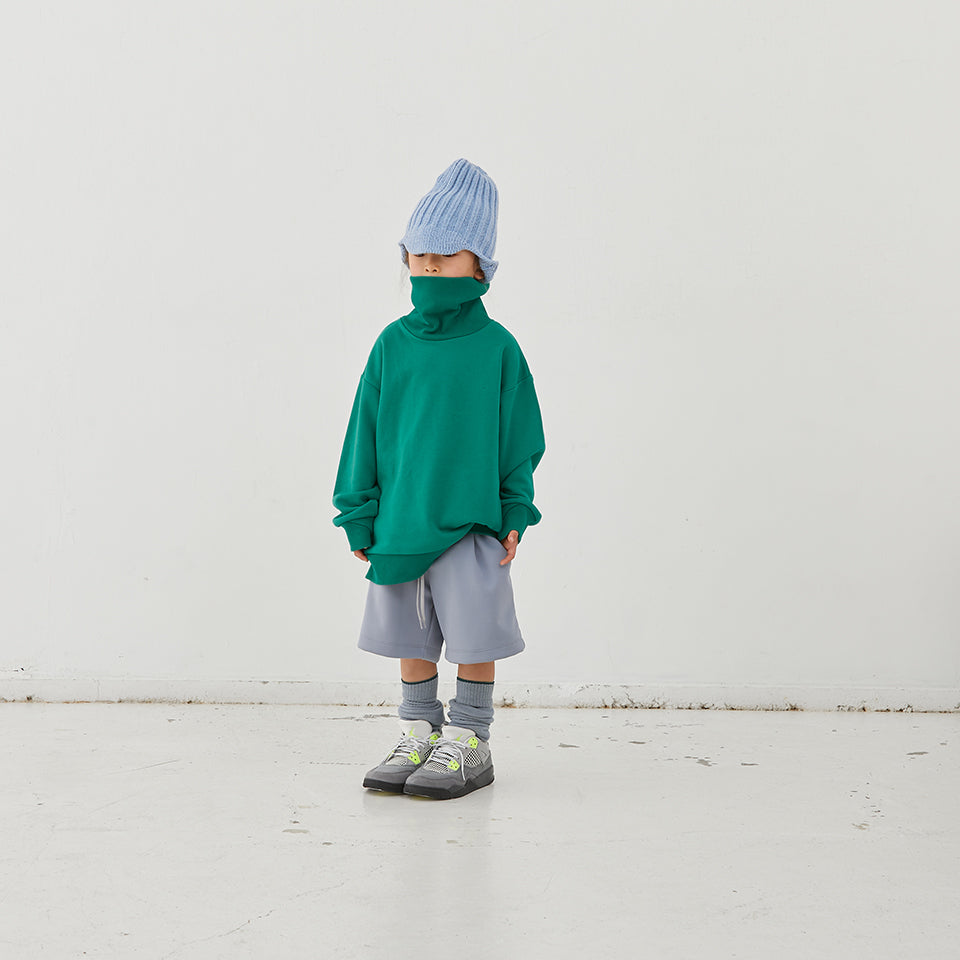 Boys & Girls Green Cotton Sweatshirt