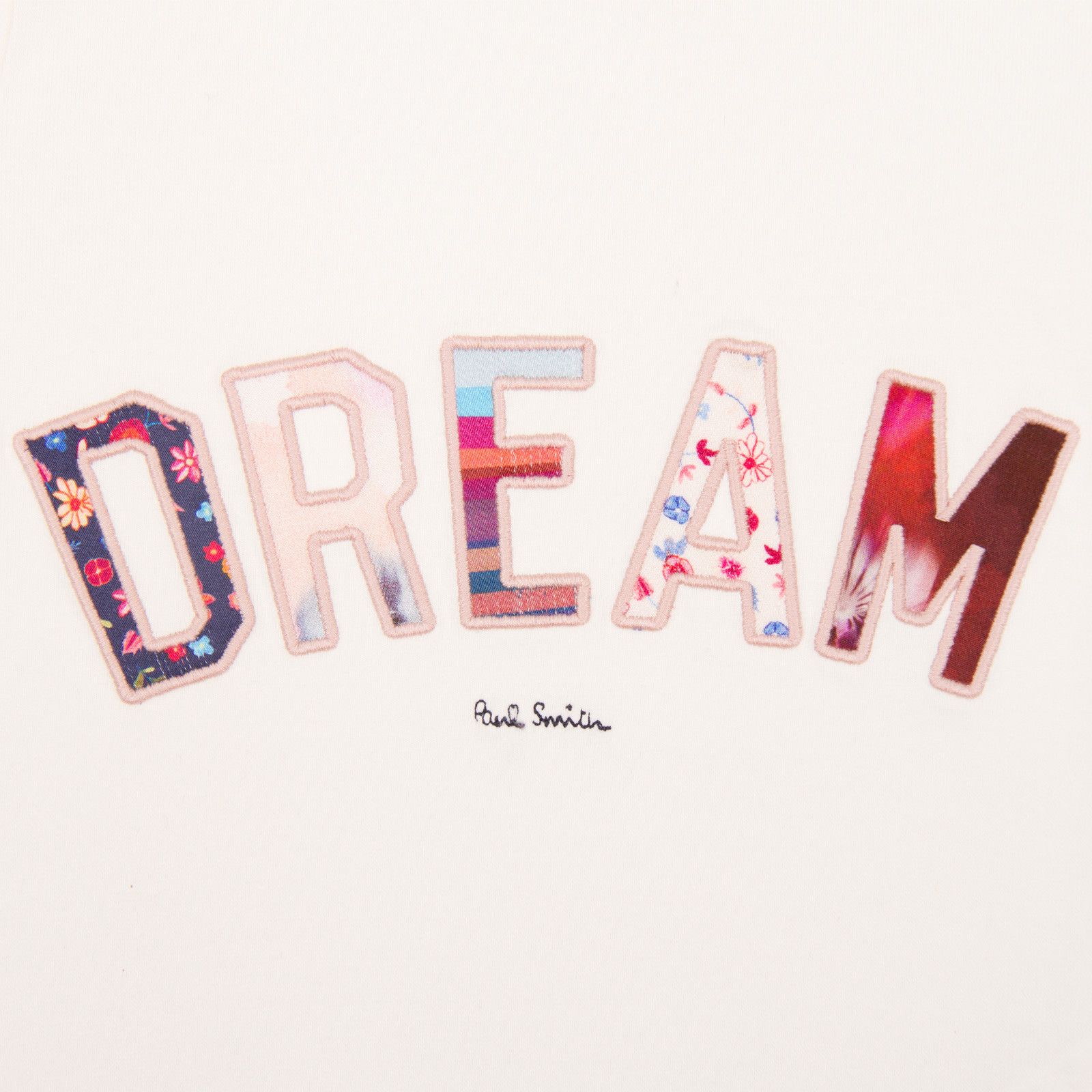 Girls White 'Dream' Logo Printed T-Shirt - CÉMAROSE | Children's Fashion Store - 3
