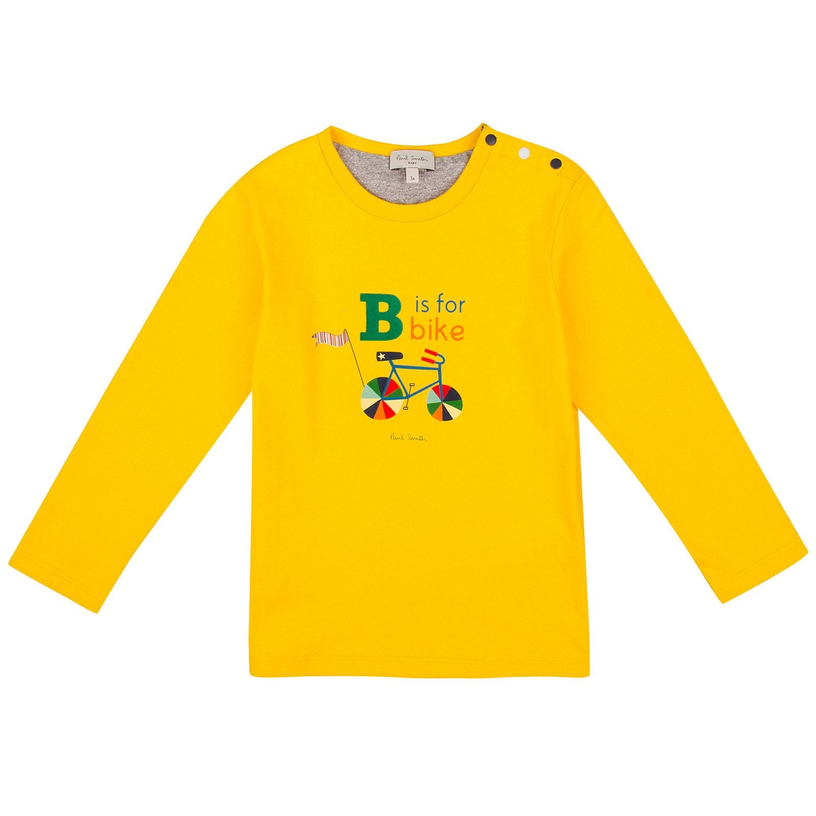 Baby Boys Yellow Multicolor Bike Printed T-Shirt - CÉMAROSE | Children's Fashion Store - 1