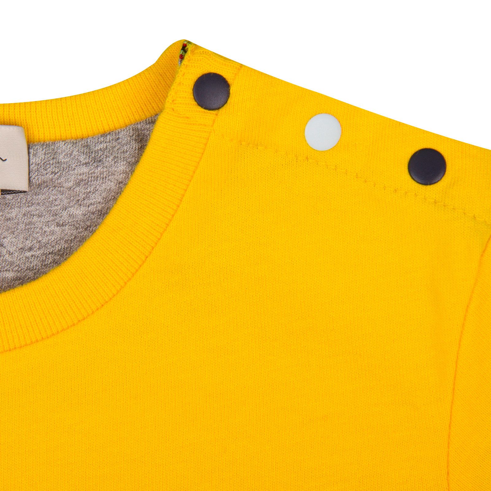 Baby Boys Yellow Multicolor Bike Printed T-Shirt - CÉMAROSE | Children's Fashion Store - 4