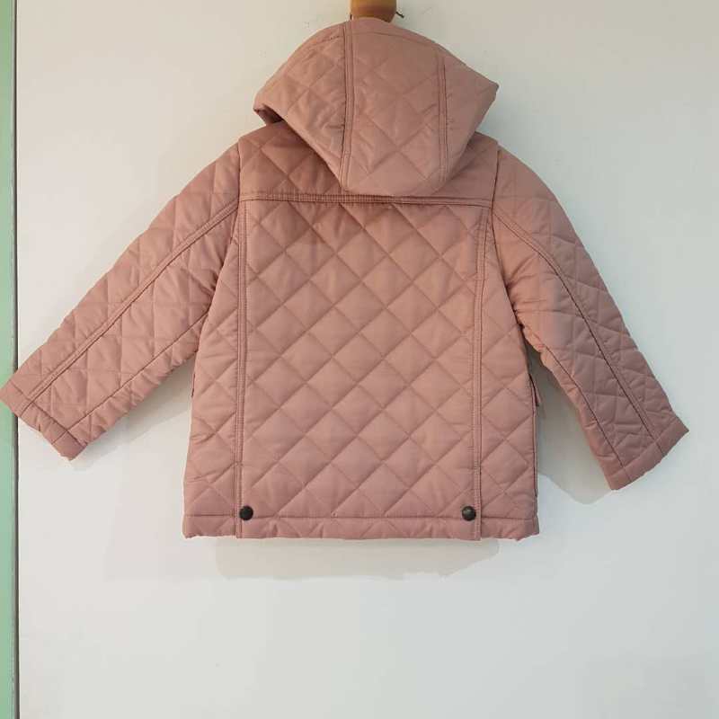 Baby  Girls  Pale  Rose  Quilted Jacket