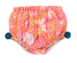 Baby Girls Coral Flower Cotton Bloomers