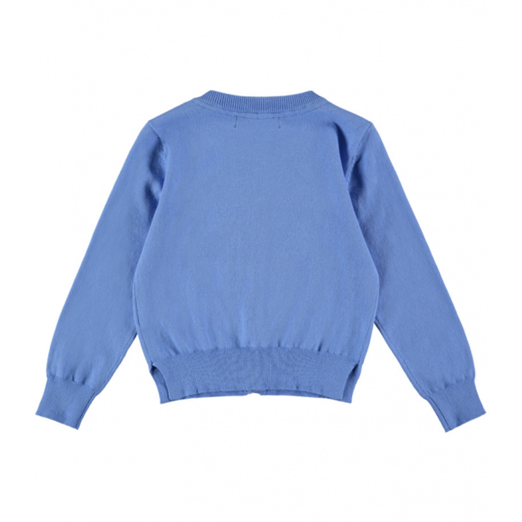 Girls Blue Cotton Cardigan