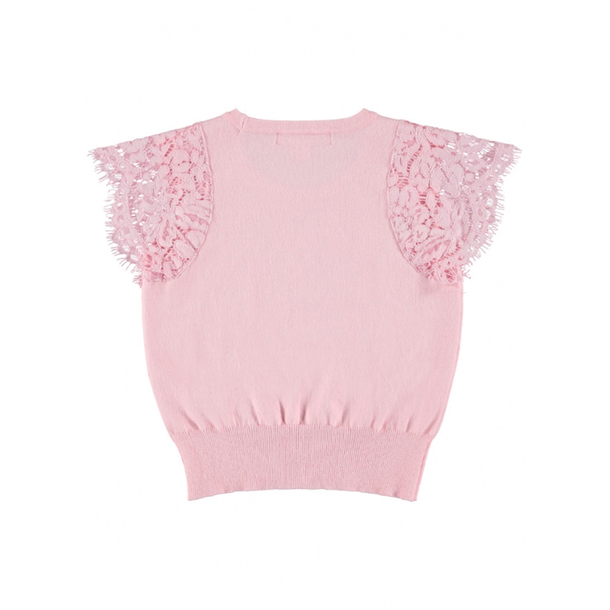 Girls Rose Pink Cotton Top