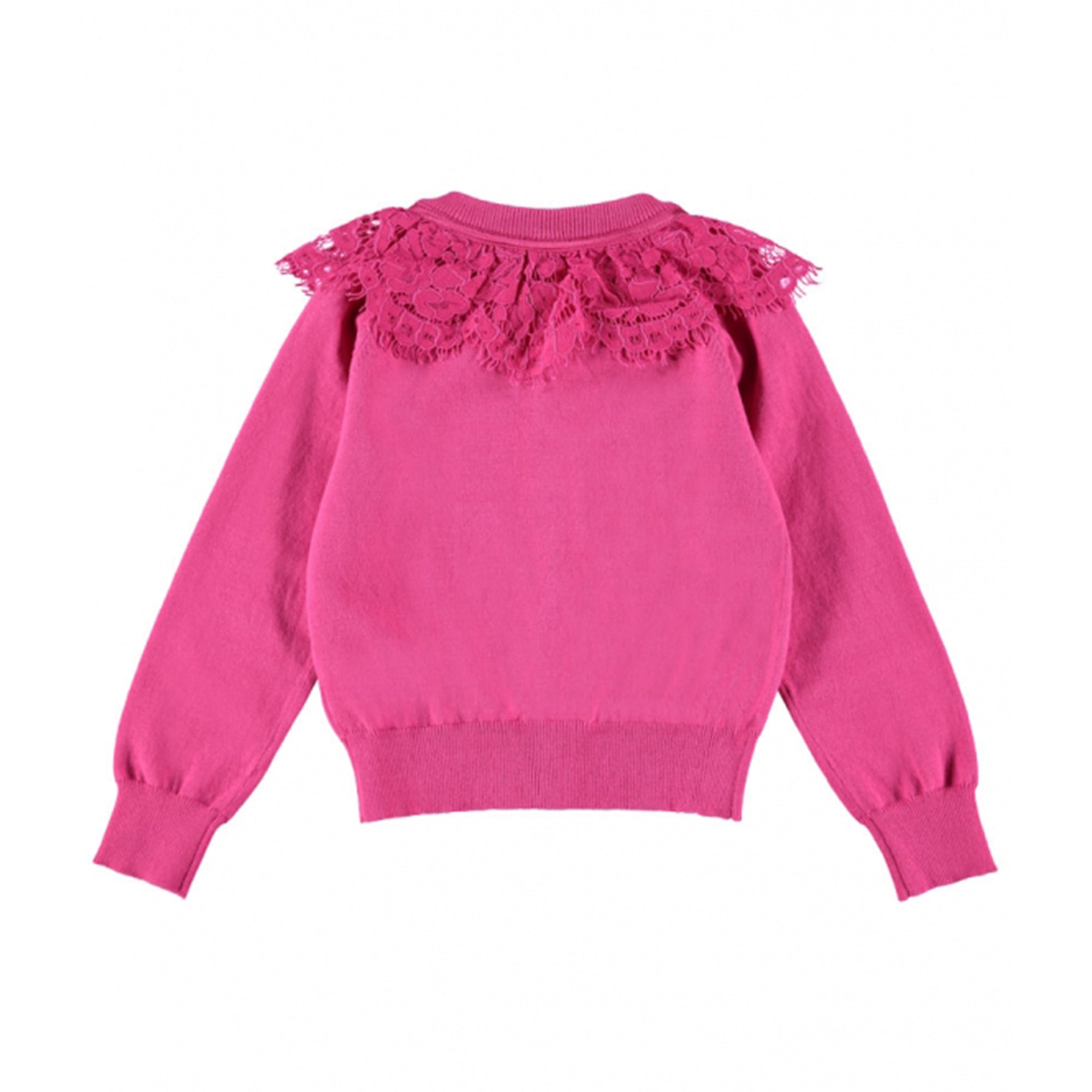 Girls Blush Cotton Cardigan