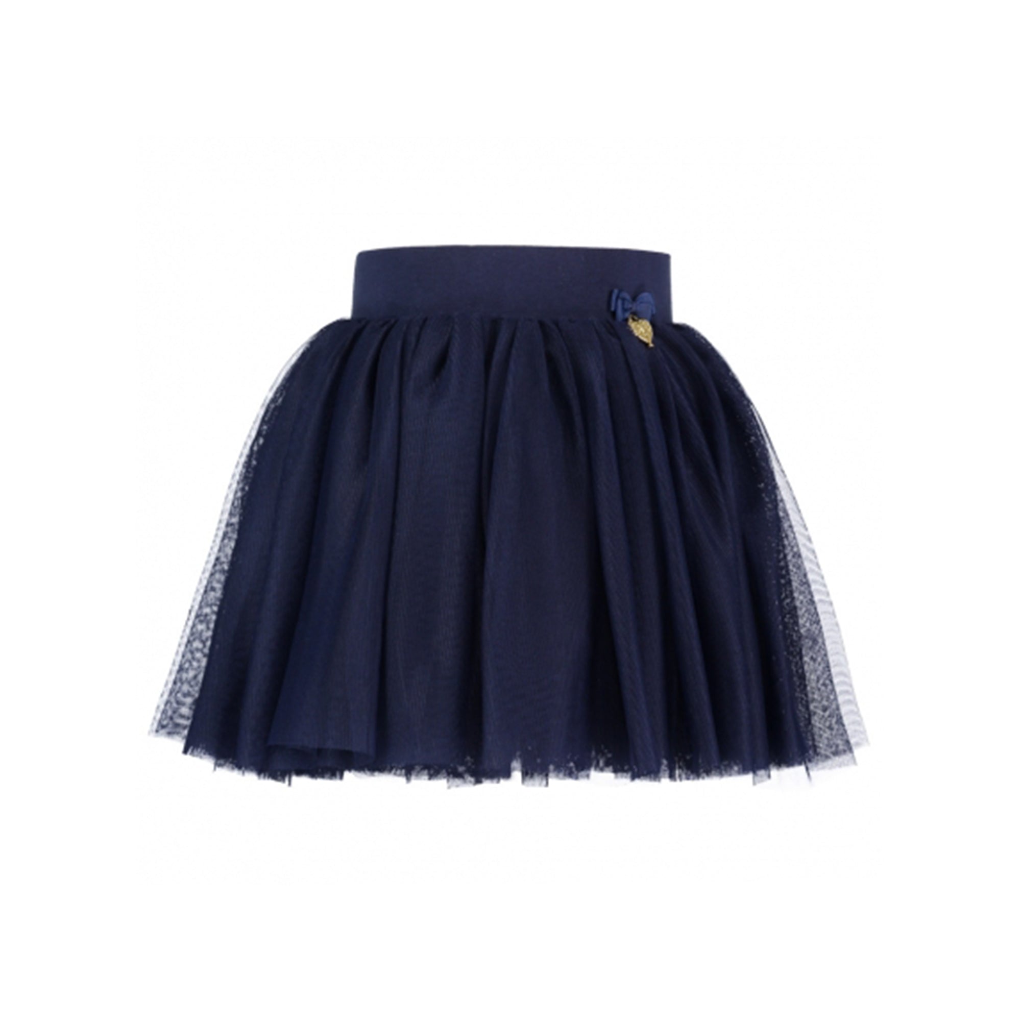 Girls Navy Knitted Skirt
