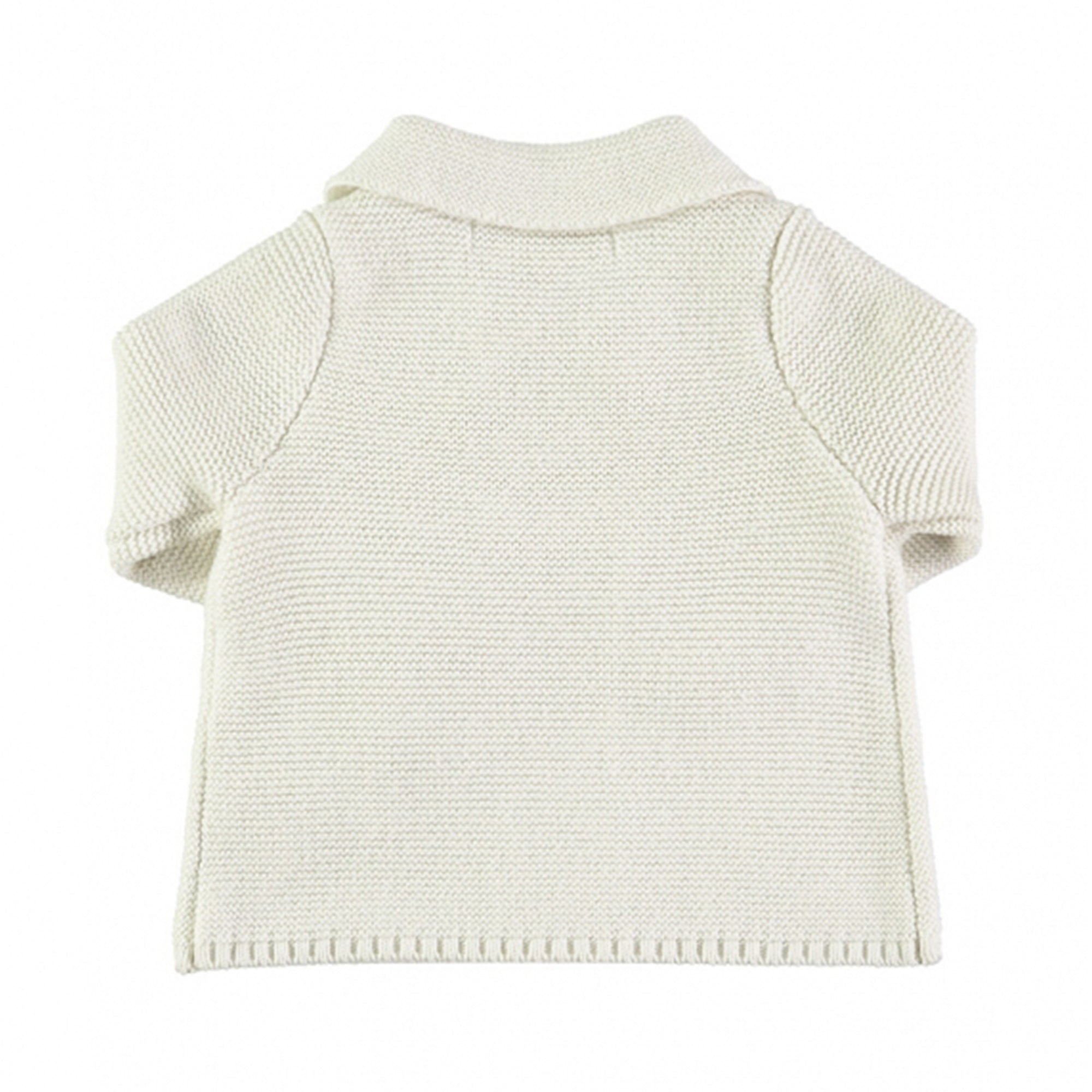 Baby White Cotton Cardigan