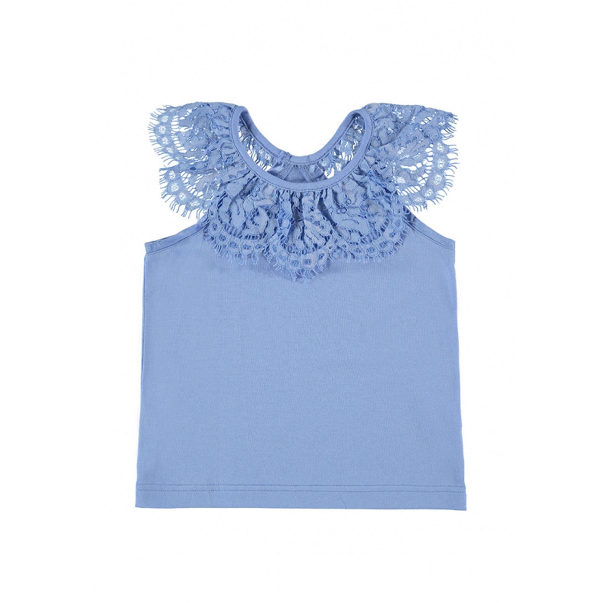Girls Blue Cotton Top