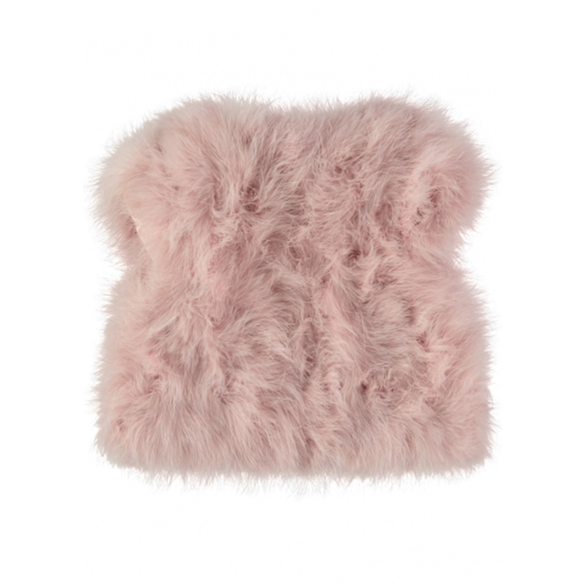Girls Blush Pink Turkey Feather Jacket
