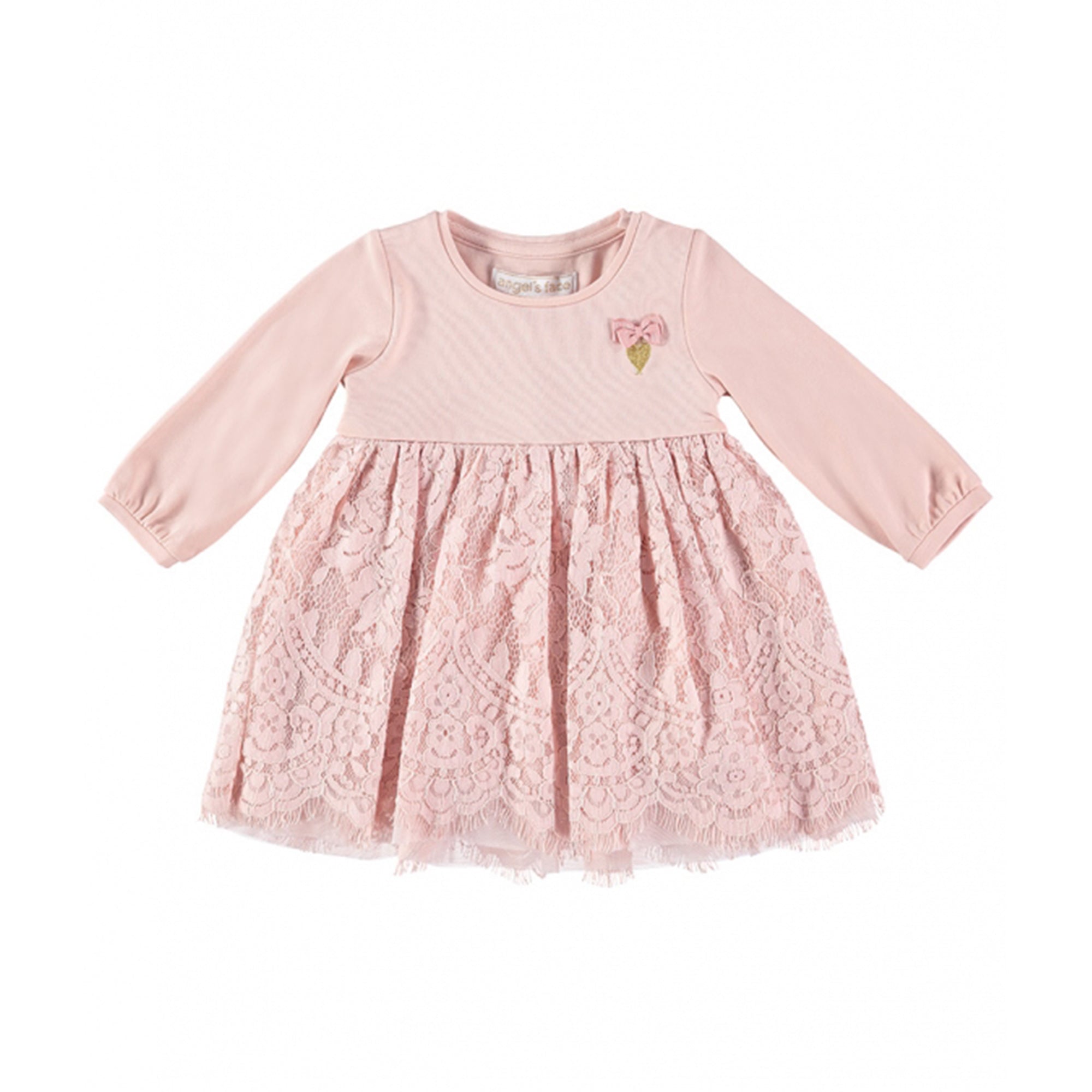 Baby Girls Rose Pink Cotton Dress