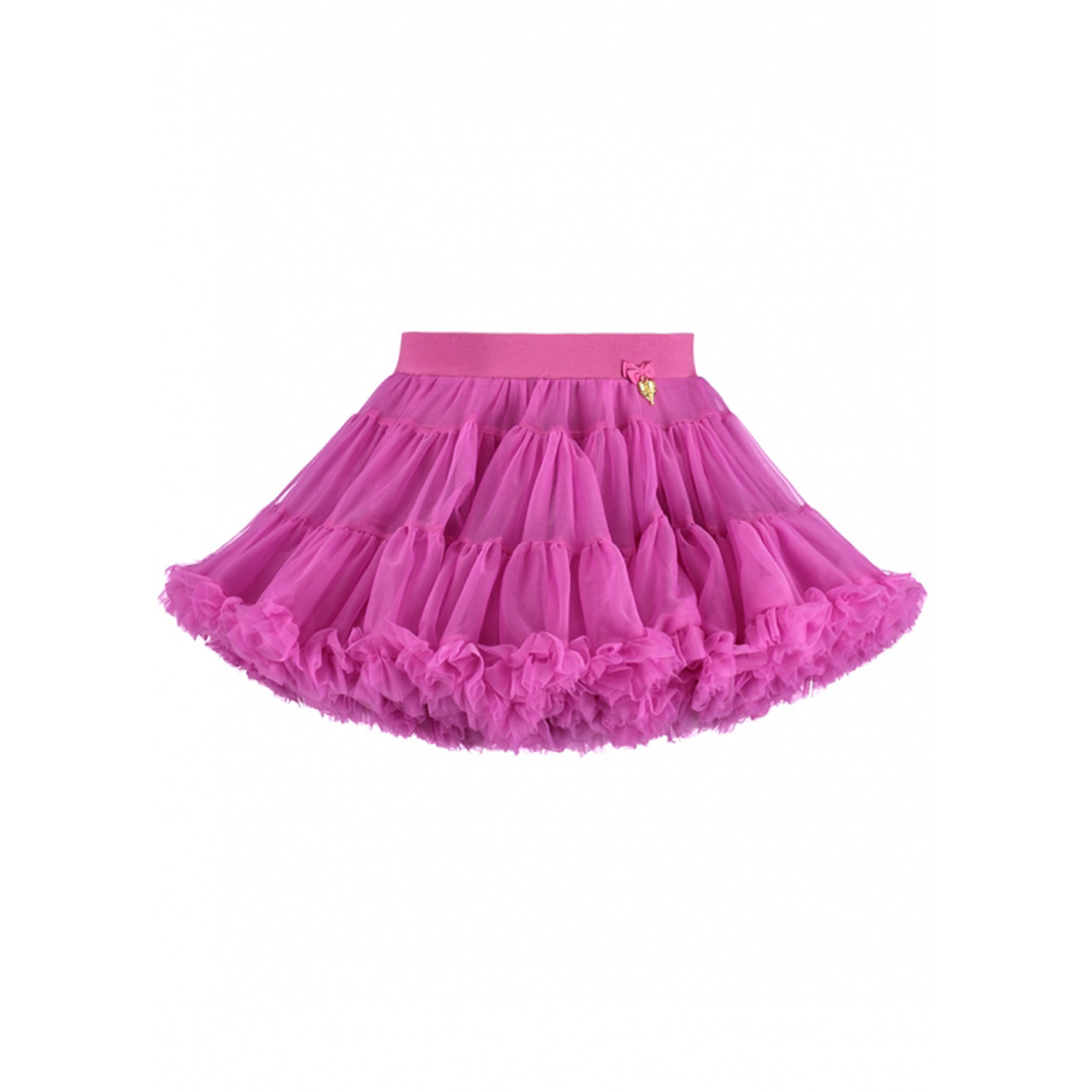 Girls Azalea Pink Nylon Knitted Skirt