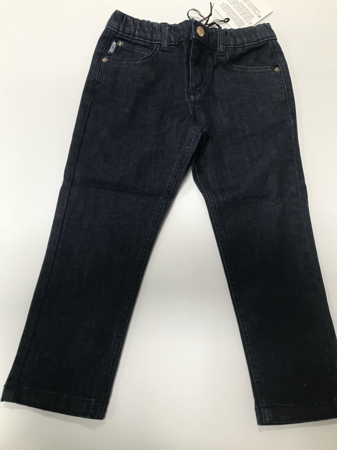 Baby Girls Middle Blue Cotton Trousers