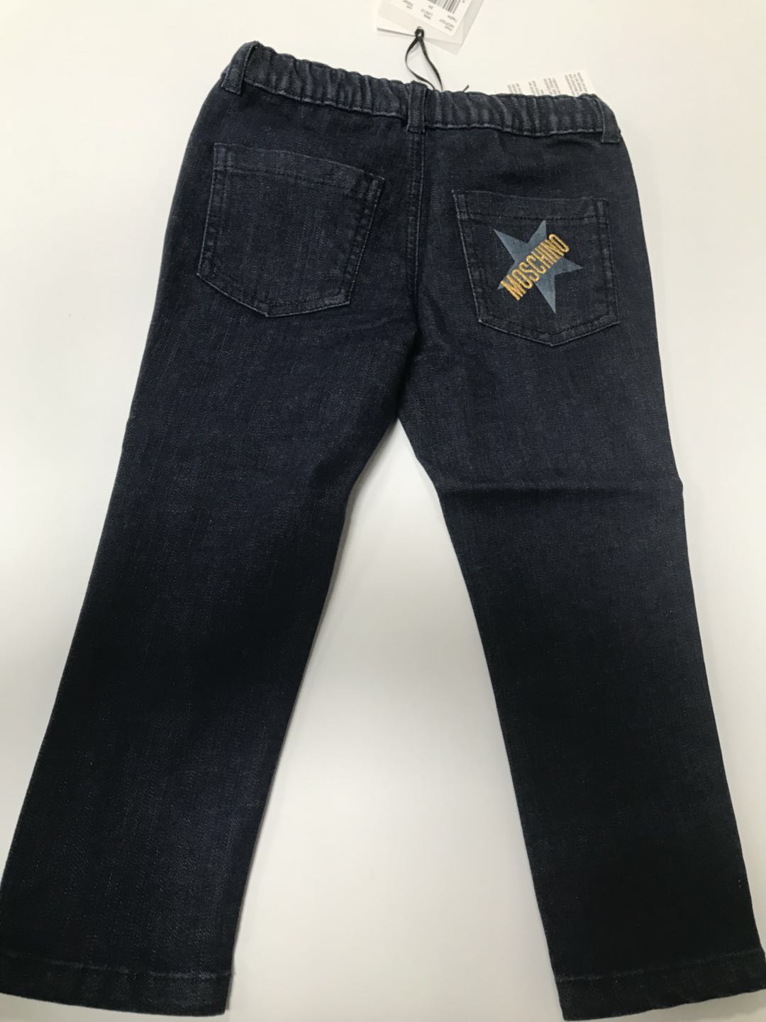 Baby Girls Middle Blue Cotton Trousers
