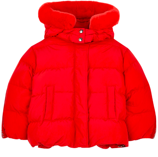 Doudoune Fille Bordeaux Clair