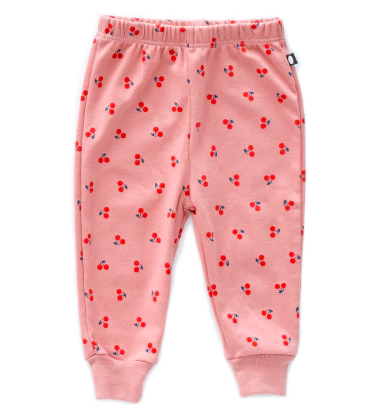 Baby Dark Pink Organic Pima Cotton Leggings
