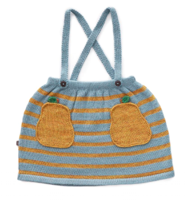 Baby Girls Mist & Mustard Baby Alpaca Skirt