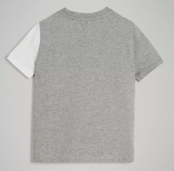 Boys Grey Melange Cotton T-shirt