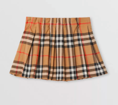 Baby Girls Antique Yellow Cotton Skirt