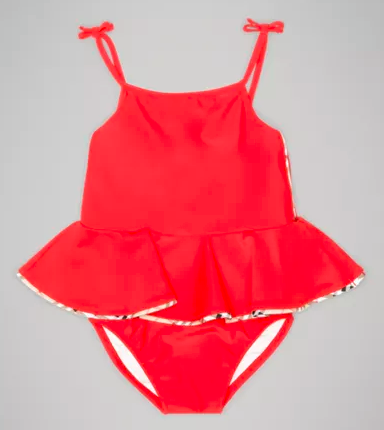 Baby Girls Poppy Red Swimwear