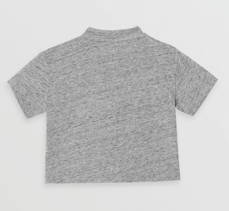 Baby Boys Grey Logo Cotton T-shirt