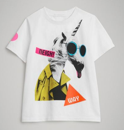 Girls White Cotton T-shirt