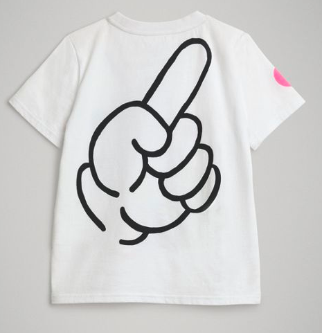 Girls White Cotton T-shirt
