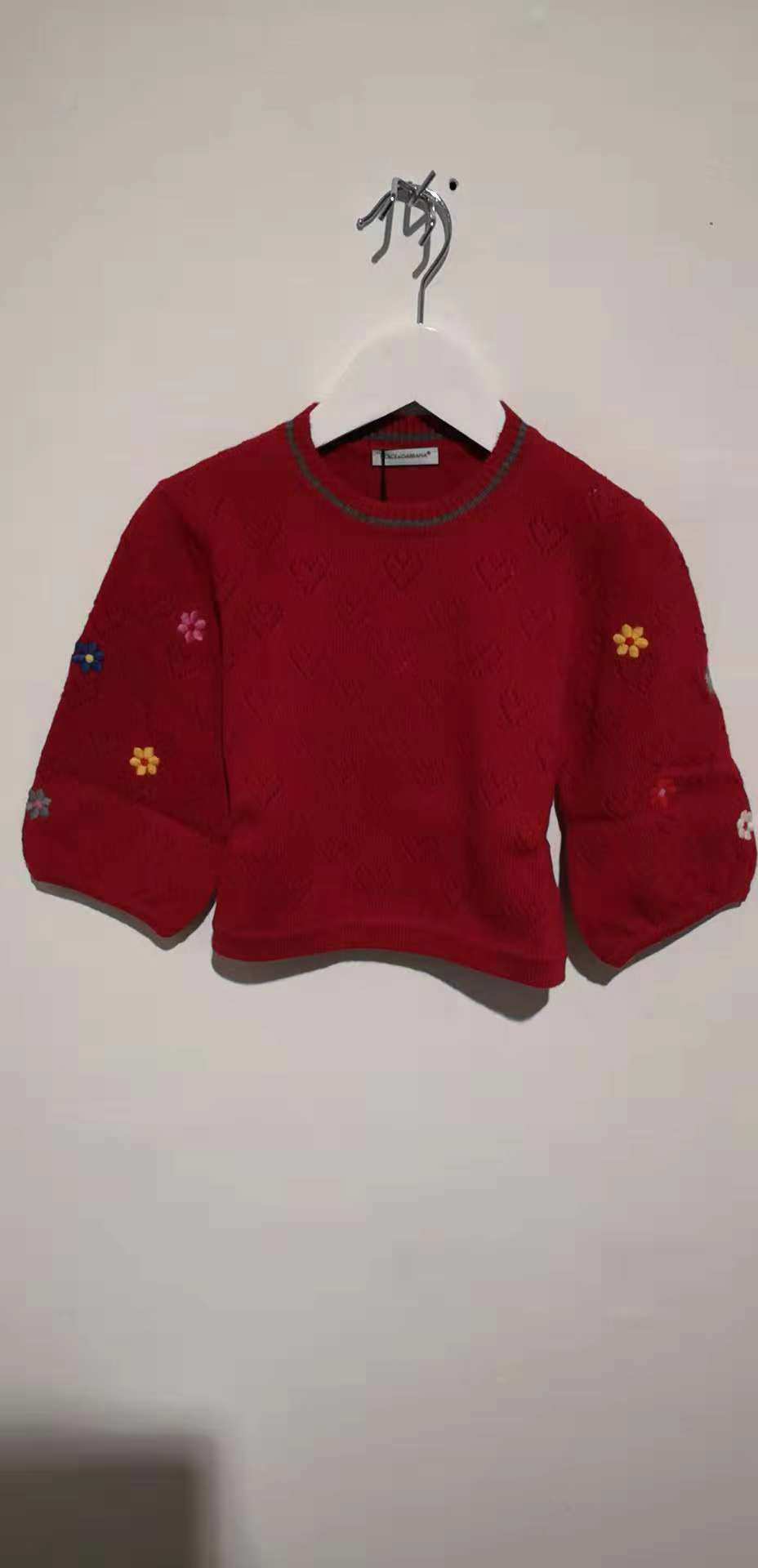 Girls Bright Red Sweater