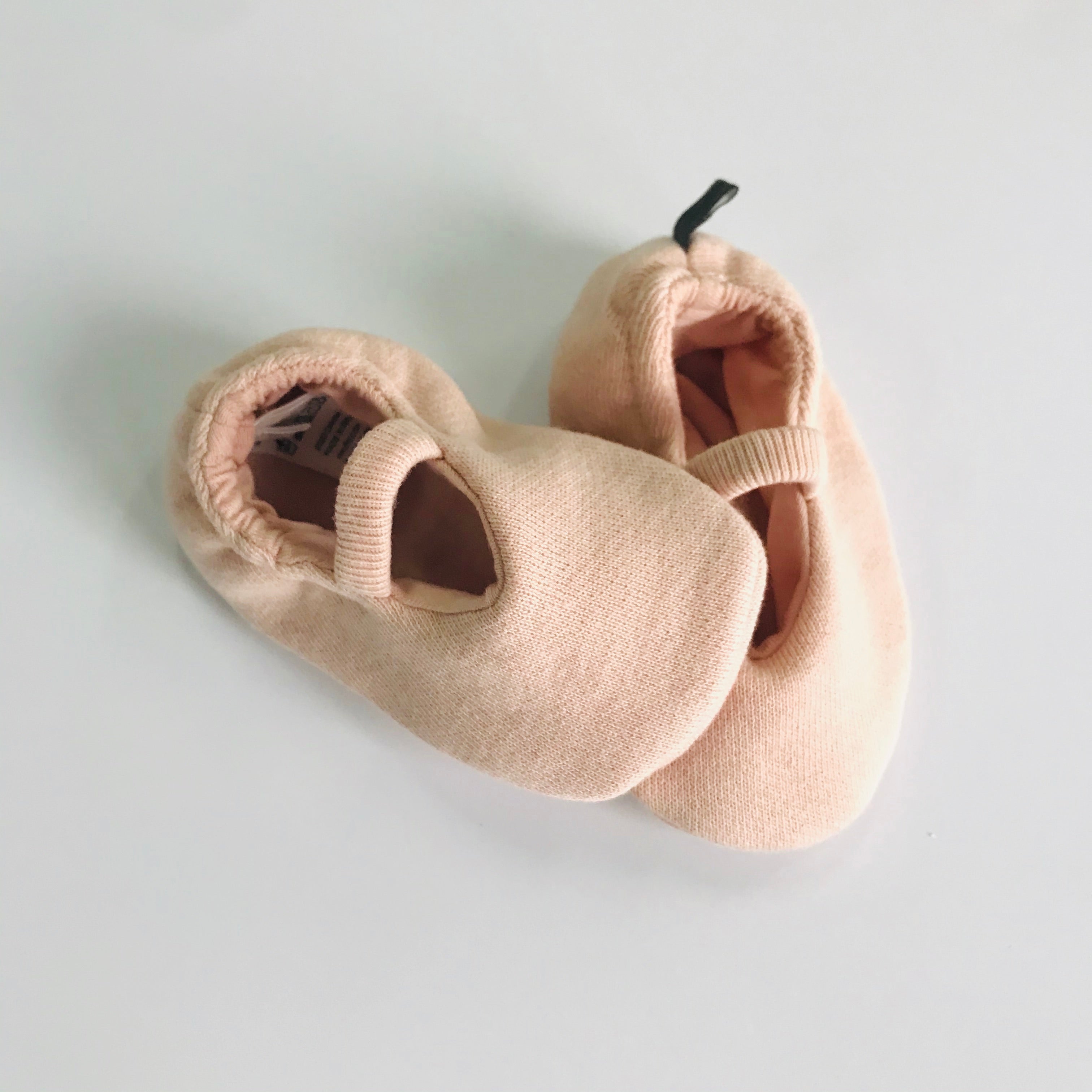 Baby Girls Light Pink Cotton Booties