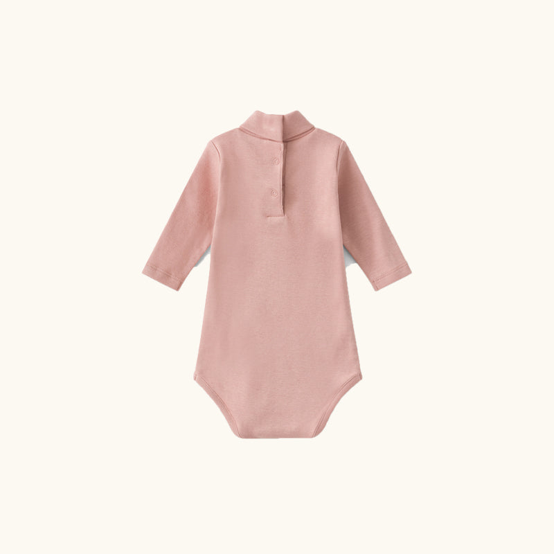 Baby Girls Faded Pink Cotton Romper