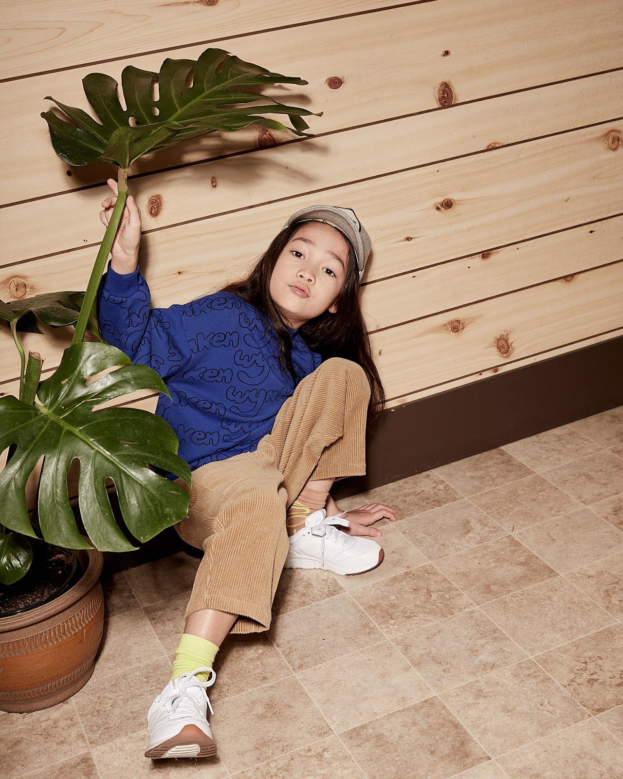 Boys & Girls Blue Printed Cotton Sweatshirt