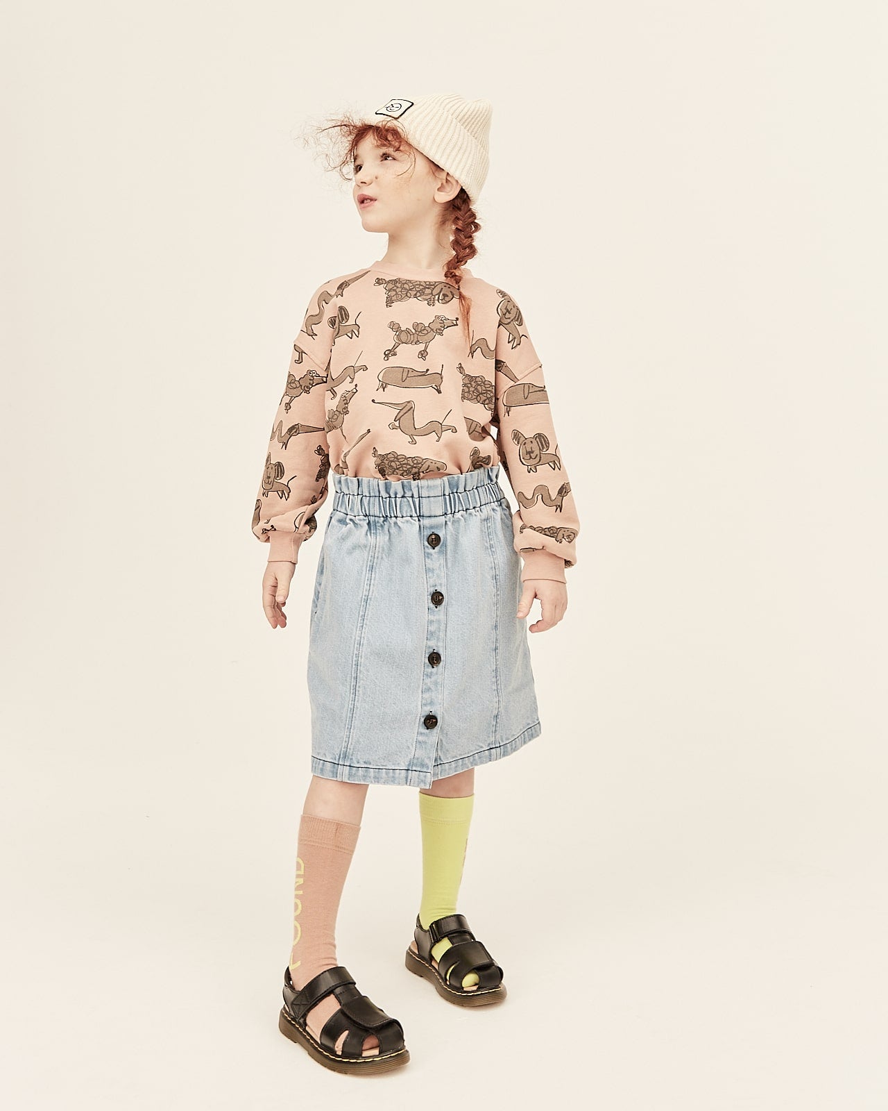 Girls Blue Denim Skirt