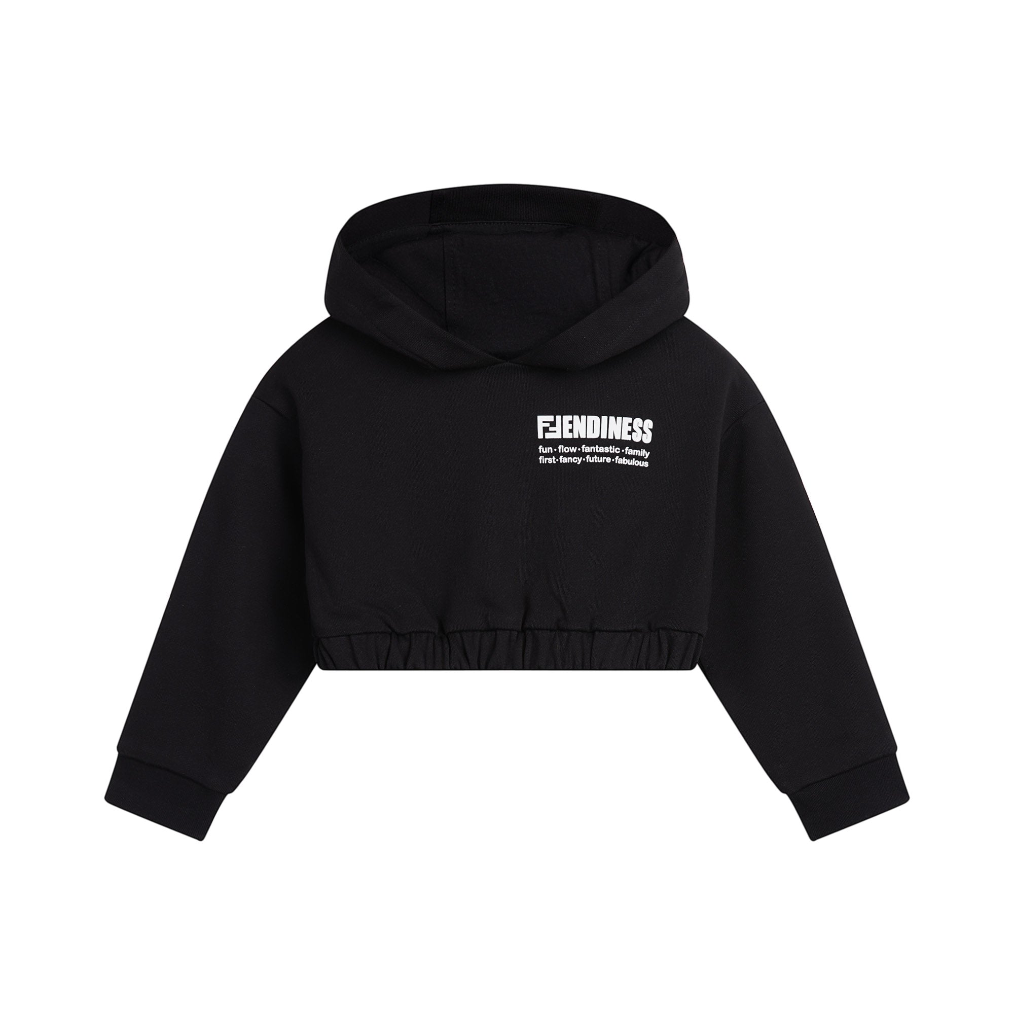 Girls Black Hooded Sweatshirt