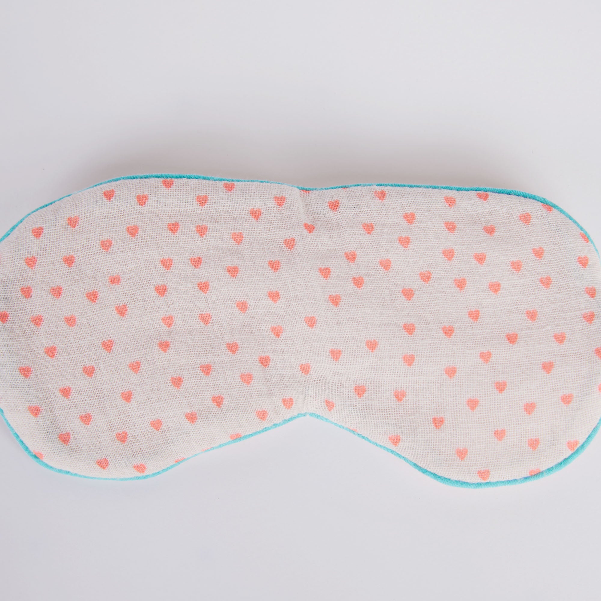 Girls White Heart Hair Ring & Blindfold