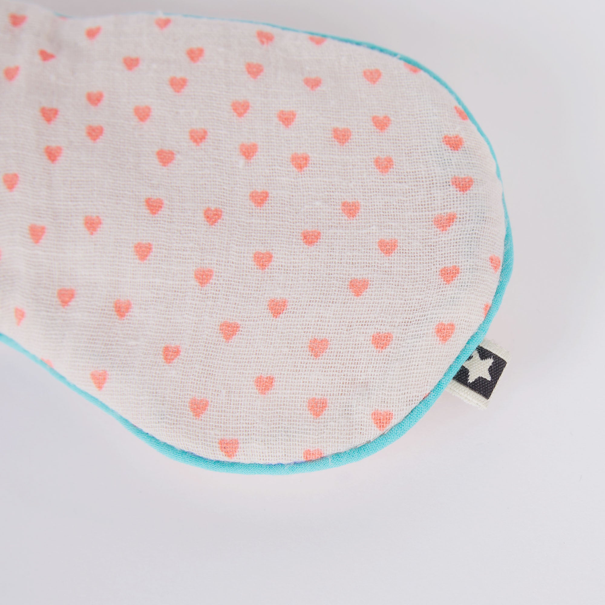 Girls White Heart Hair Ring & Blindfold