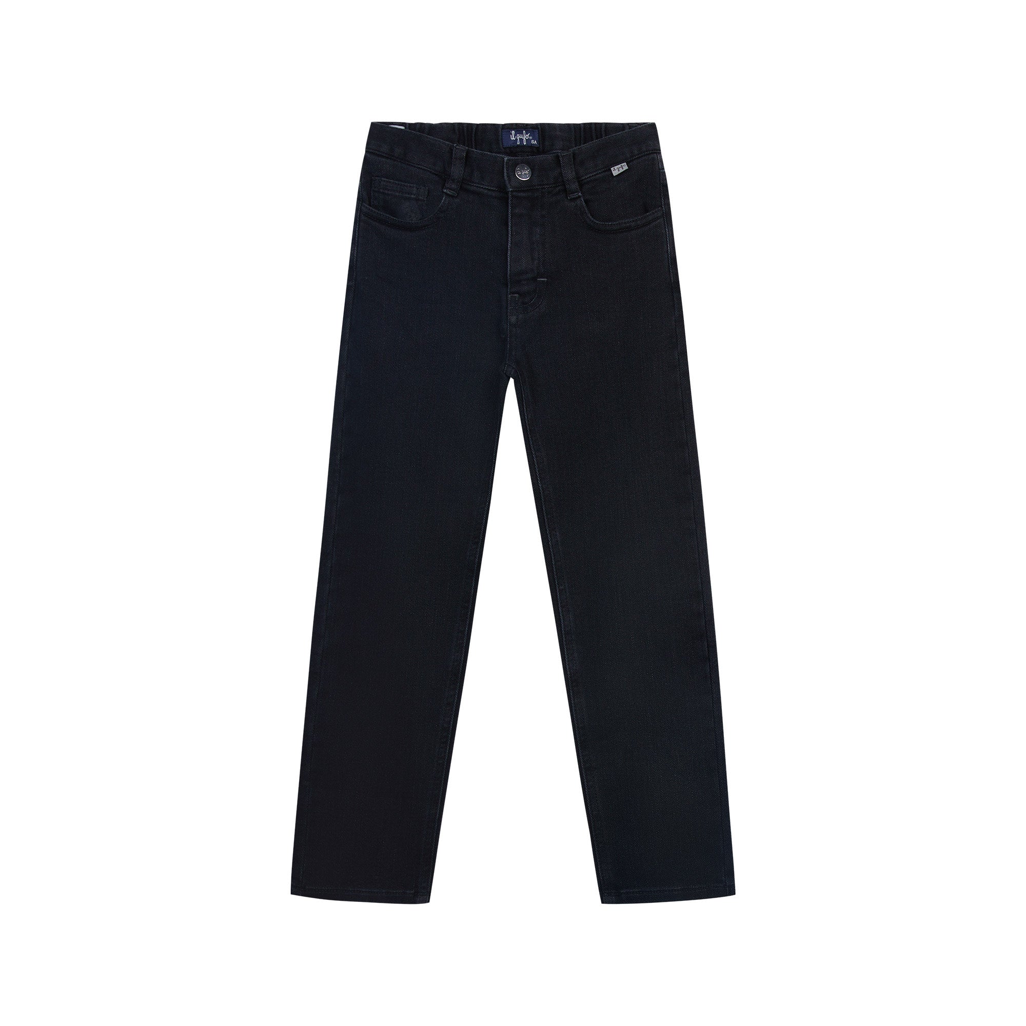 Boys & Girls Black Cotton Trousers