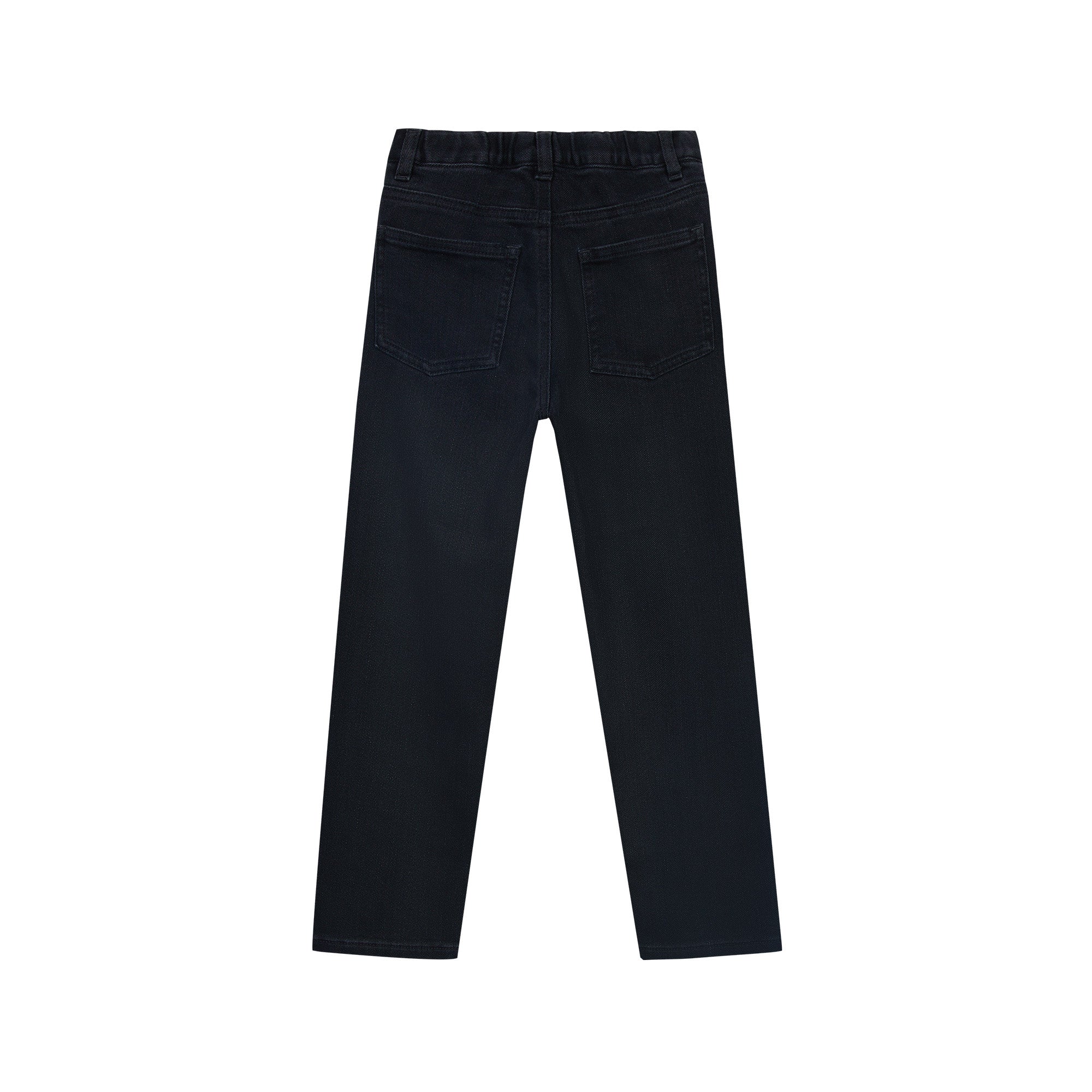 Boys & Girls Black Cotton Trousers