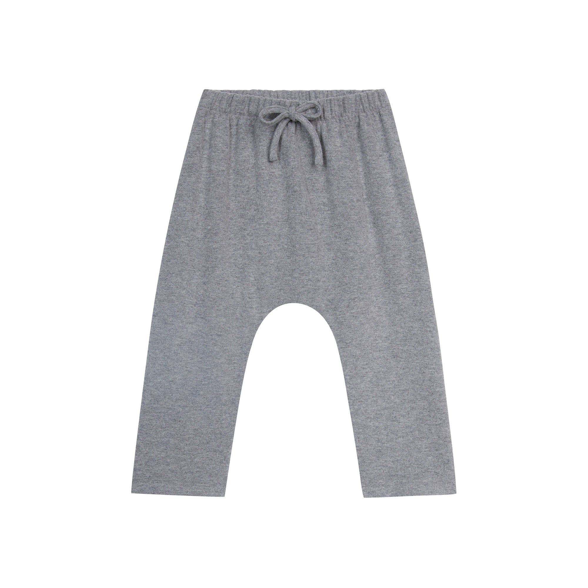 Baby Boys & Girls Grey Cotton Trousers