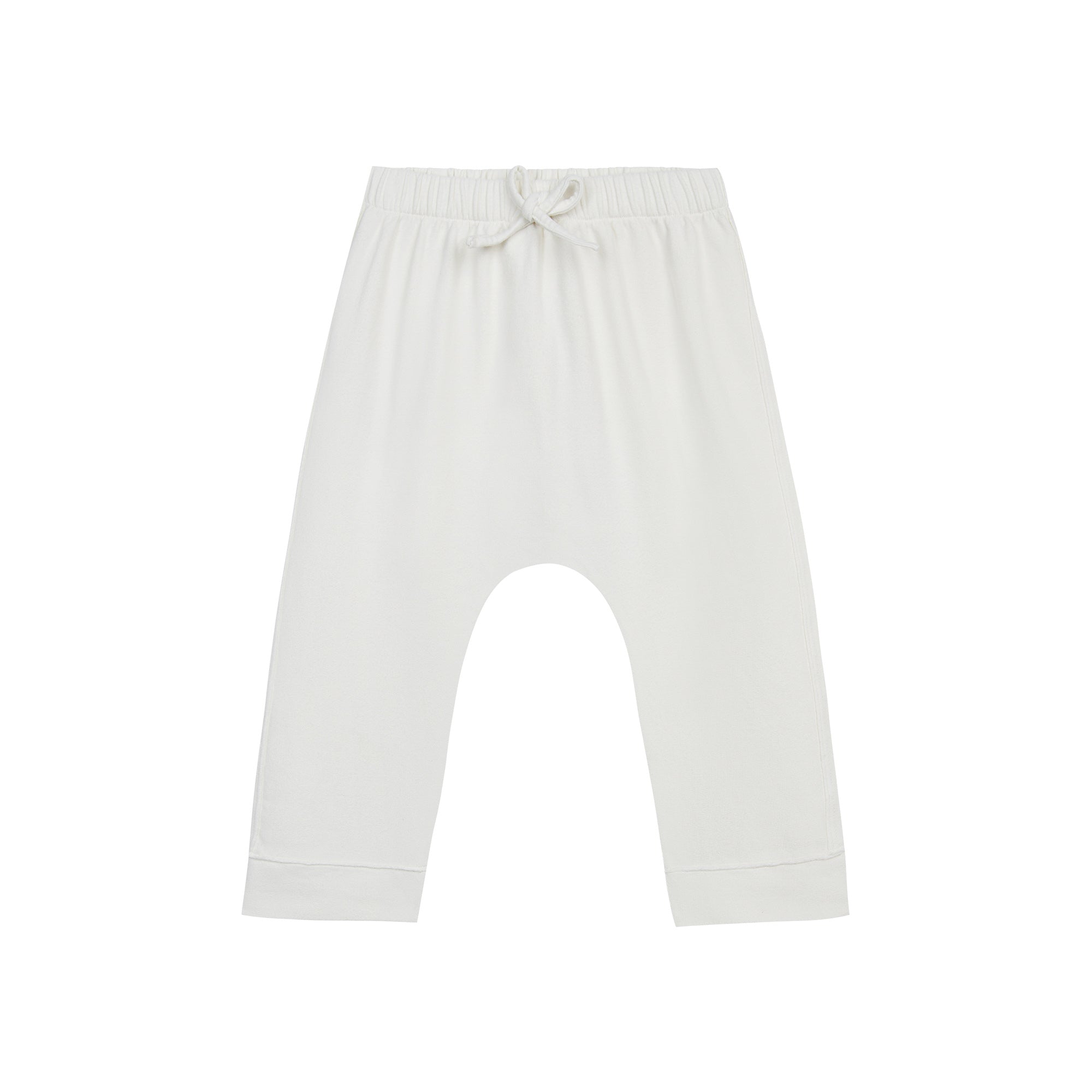 Baby Boys & Girls White Cotton Trousers