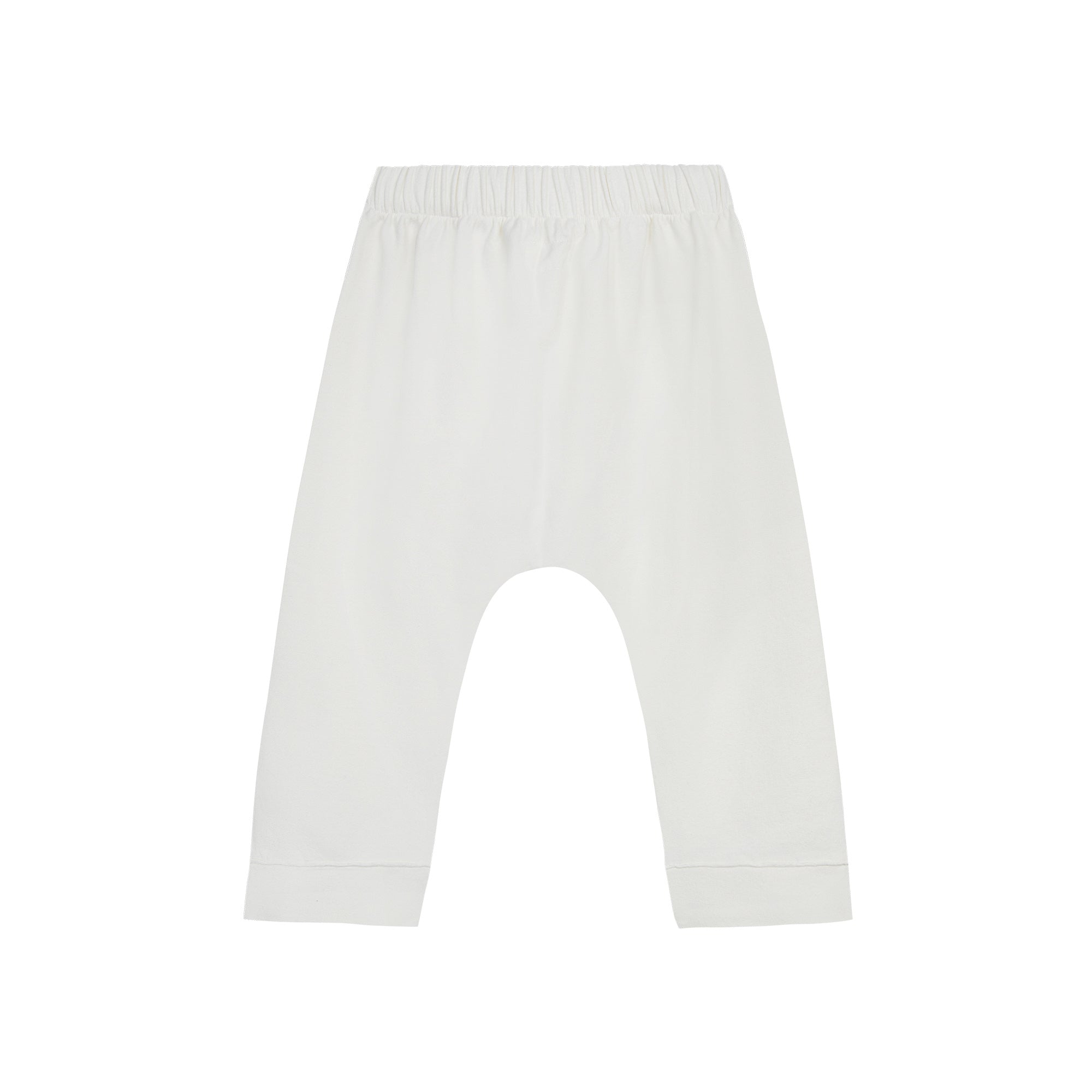 Baby Boys & Girls White Cotton Trousers